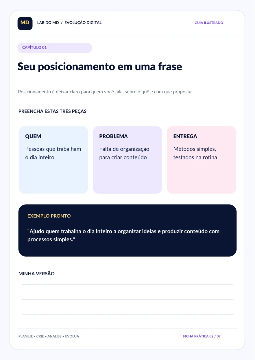Ficha ilustrada para preencher e aplicar.